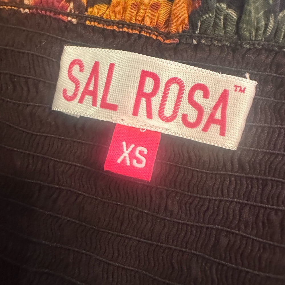 SAL ROSA Cotton/Silk Tropical Print Dress Size XS - Picture 7 of 8